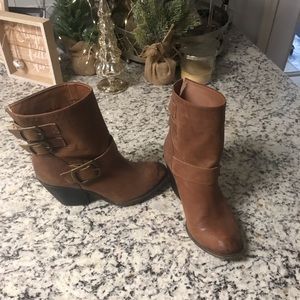 Lucky Brand brown ankle boots